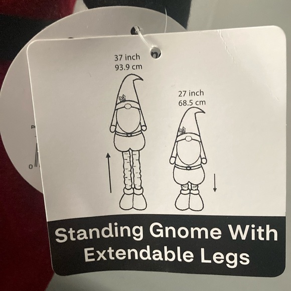 NWT- Santa & Mrs. Claus Greeter Gnome Decorations w/ Extendable Legs 27”-37”H - Picture 16 of 17